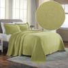 Superior 2 Piece Celtic Circles Cotton Bedspread Set, Decorative Bed Spread, Home Bed Decor, 1 Pillow Sham, Medium Weight Blanket, Matelasse Coverlet Bedding, Wedding Ring Design, King, Sweet Pea view 2