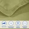Superior 2 Piece Celtic Circles Cotton Bedspread Set, Decorative Bed Spread, Home Bed Decor, 1 Pillow Sham, Medium Weight Blanket, Matelasse Coverlet Bedding, Wedding Ring Design, King, Sweet Pea view 3