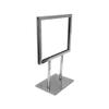 MH GLOBAL 7-1/4 Inch x 5-3/4 Inch Chrome Plated Steel Counter Card Frame Display Fixture Retail Store view 1