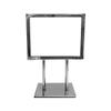 MH GLOBAL 7-1/4 Inch x 5-3/4 Inch Chrome Plated Steel Counter Card Frame Display Fixture Retail Store view 2