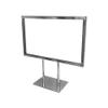 MH GLOBAL 11-1/4 Inch x 7-1/4 Inch Chrome Plated Steel Counter Card Frame Display Fixture Retail Store view 1