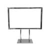 MH GLOBAL 11-1/4 Inch x 7-1/4 Inch Chrome Plated Steel Counter Card Frame Display Fixture Retail Store view 2