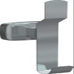 ASI 7382-B Hat And Coat Hook - Bright Finish, (Pack of 2)