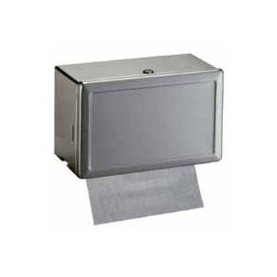 Bobrick B-263 Stainless Steel Surface-Mounted Paper Towel Dispenser, Single Fold