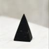 Shungite Club Shungite Stone High Pyramid Unpolished, Black, 50 mm view 3