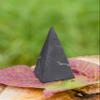 Shungite Club Shungite Stone High Pyramid Unpolished, Black, 50 mm view 4