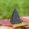 Shungite Club Shungite Stone High Pyramid Unpolished, Healing Crystal, Gemstone for Meditation, Pyramid Goloda Decor (40 mm) view 3