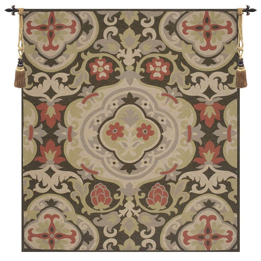 Charlotte Home Furnishings Inc. French Antique French Tapestry Wall Hanging, 58 X 44 Inch, Viscose Cotton And Polyester Blend Wall Art, Woven In France, Perfect For Home Decor And Wall Decor