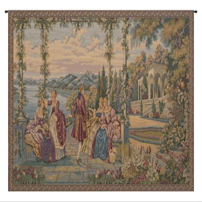 Charlotte Home Furnishings Inc. Dame E Lago Italian Tapestry Wall Hanging 26 X 43 Inch Viscose Cotton And Polyester Blend Wall Art Woven In Italy Perfect For Wall Decor By Francois Boucher