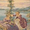Charlotte Home Furnishings Inc. Dame E Lago Italian Tapestry Wall Hanging 26 X 43 Inch Viscose Cotton And Polyester Blend Wall Art Woven In Italy Perfect For Wall Decor By Francois Boucher view 2