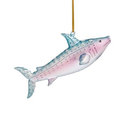 Holiday Lane Glass Shark Ornament