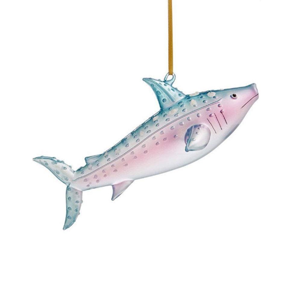 Holiday Lane Glass Shark Ornament