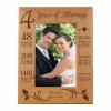 LifeSong Milestones 4th Anniversary Picture Frame 4 year of marriage - Four Year Wedding Keepsake Gift for parents husband wife him her Holds 5x7 Photo - The Best Is Yet To Come (7.5x9.5) view 1
