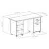 Winsome Wood Kenner Desk set, Reclaimed Wood view 3
