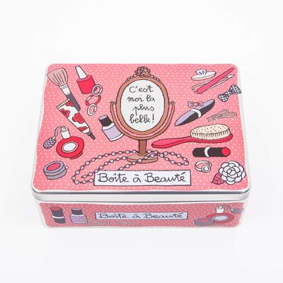 Derriere la Porte 926515296 Steel Can Beauty Box, W 8.0 x D 2.3 x H 2.8 inches (20.4 x 5.8 x 7.2 cm)