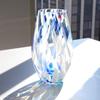 Aderia F-71859 Tsugaru Vidro Flower Vase, Summer Sky, Max 5.1 (Diameter 3.3) x Height 8.5 inches (13 cm) x Height 8.5 inches (21.5 cm), Sai no Kaze, Made in Japan view 2