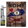 State Kentucky Home Sweet Garden Flag Set with Stand Americana States USA American Territories Republic Country Particular Area Small Decorative Gift Yard House Banner Double-Sided Made In 13 X 18.5 view 1
