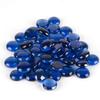 WGV Flat Marbles, Pebbles, Glass Gems for Vase Fillers, Wedding, Decoration, Crystal Rocks, Blue (20 Pounds, Approx 2000 pcs) view 1
