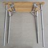 Buffalo Tools FFBAT25 Folding Bamboo Adj Table 25In, Brown view 3