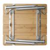 Buffalo Tools FFBAT25 Folding Bamboo Adj Table 25In, Brown view 4