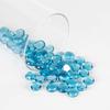 WGV Flat Marbles, Pebbles, Glass Gems for Vase Fillers, Wedding, Decoration, Crystal Rocks, Aqua (20 Pounds, Approx 2000 pcs) view 3
