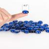 WGV Flat Marbles, Pebbles, Glass Gems for Vase Fillers, Wedding, Decoration, Crystal Rocks, Blue (10 Pounds, Approx 1000 pcs) view 2