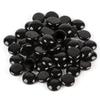 WGV Flat Marbles, Pebbles, Glass Gems for Vase Fillers, Wedding Decoration, Crystal Rocks, Black (20 Pounds, Approx 2000 pcs) view 1