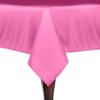Ultimate Textile 84 x 84-Inch Square Polyester Linen Tablecloth Neon Pink view 1