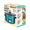 Brentwood SC-140BL Slow Cooker Scallop Pattern, 4.5 Quart, Blue view 2