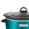Brentwood SC-140BL Slow Cooker Scallop Pattern, 4.5 Quart, Blue view 3