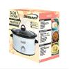 Brentwood SC-140W Slow Cooker Scallop Pattern, 4.5 Quart, White view 2