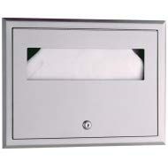 Bobrick B-301 Stainless Steel Recessed Seat-Cover Dispenser