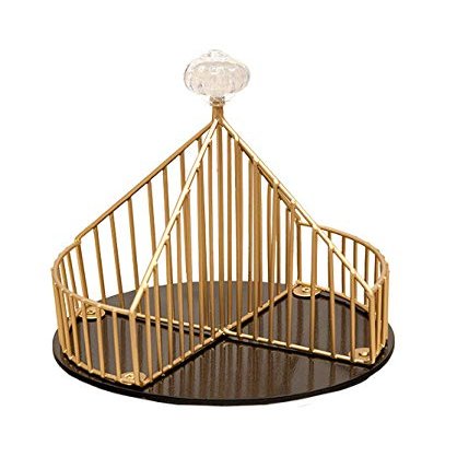 Akizuki Boeki 17CT2645 Round Jewelry Storage, Black, W 7.1 x D 7.1 x H 8.7 inches (18 x 18 x 22 cm), Merveille Accessery Holder