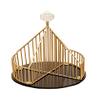 Akizuki Boeki 17CT2645 Round Jewelry Storage, Black, W 7.1 x D 7.1 x H 8.7 inches (18 x 18 x 22 cm), Merveille Accessery Holder view 1