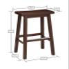 Amazon Basics Solid Wood Saddle-Seat Kitchen Counter Barstool with Footrest, Easy Assembly - 29-Inch Height - Walnut - Set of 2 view 3