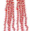 Gifts 4 All Occasions Limited SHATCHI-1067 Red and Silver Luxury Deluxe Twisted Christmas Tinsel Garland Tree Decoration 120mm Width view 1