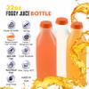 [20 PACK] Empty Plastic Juice Bottles with Tamper Evident Caps 32 OZ - Smoothie Bottles - Ideal for Juices, Milk, Smoothies, Picnic's and even Meal Prep by EcoQuality Juice Containers view 2