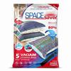 5 Pack Jumbo Vacuum Storage Bags for Comforters, Blankets & Clothes  Jumbo Vacuum Sealed Compression Bags with Hand Pump  Space Saver Storage Bags for Bedding, Moving, Travel & Organization view 1