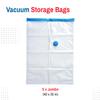 5 Pack Jumbo Vacuum Storage Bags for Comforters, Blankets & Clothes  Jumbo Vacuum Sealed Compression Bags with Hand Pump  Space Saver Storage Bags for Bedding, Moving, Travel & Organization view 3