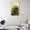 INVIN ART Framed Canvas Giclee Print Meadow Lark by John James Audubon Wall Art Living Room Home Office Decorations(Black Slim Frame,20"x28") view 2