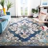 SAFAVIEH Area Rug 8x10 - Madison Collection - Large - Navy & Grey, Boho Chic Medallion Distressed Design, Non-Shedding & Easy Cleaning, Ideal for Living Room, Bedroom, Office, Dining Space (MAD452M) view 1