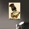 INVIN ART Framed Canvas Giclee Print Red tailed Hawk by John James Audubon Wall Art Living Room Home Office Decorations(Black Slim Frame,20"x28") view 3
