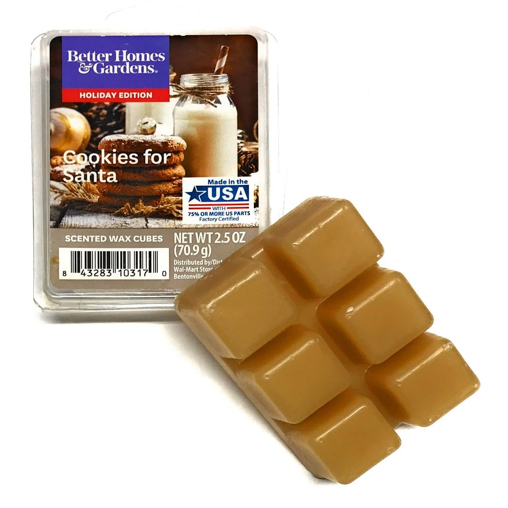 Better Homes & Gardens Scented Wax Cubes, 2.5 oz (Cookies for Santa, 2.5 Oz)