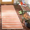 SAFAVIEH Washable Rug Outdoor Courtyard Collection - 2'3" x 10' Runner, Terracotta & Beige, Non-Shedding & Easy Cleaning, Ideal for Patio, Entryway, Mudroom, Hallway, Kitchen (CY6062-241) view 1