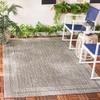SAFAVIEH Washable Rug Outdoor Courtyard Collection - 5'3" x 7'7", Grey & Black, Non-Shedding & Easy Cleaning, Ideal for Patio, Backyard, Mudroom (CY8364-37612) view 1