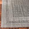 SAFAVIEH Washable Rug Outdoor Courtyard Collection - 5'3" x 7'7", Grey & Black, Non-Shedding & Easy Cleaning, Ideal for Patio, Backyard, Mudroom (CY8364-37612) view 4