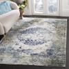 SAFAVIEH Madison Collection Area Rug - 5' x 7', Light Grey & Blue, Oriental Medallion Distressed Design, Non-Shedding & Easy Care, Ideal for High Traffic Areas in Living Room, Bedroom (MAD158F) view 1