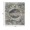 SAFAVIEH Madison Collection Area Rug - 5' x 7', Light Grey & Blue, Oriental Medallion Distressed Design, Non-Shedding & Easy Care, Ideal for High Traffic Areas in Living Room, Bedroom (MAD158F) view 2