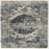 SAFAVIEH Madison Collection Area Rug - 5' x 7', Light Grey & Blue, Oriental Medallion Distressed Design, Non-Shedding & Easy Care, Ideal for High Traffic Areas in Living Room, Bedroom (MAD158F) view 3
