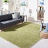 SAFAVIEH California Shag Collection Area Rug - 4' Square, Green, Non-Shedding & Easy to Clean, Ultra Plush Thick Pile, Ideal for Living Room, Bedroom, Dining Space (SG151-5252) view 1